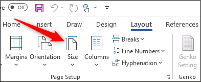 change the page layout in word for mac on a single page